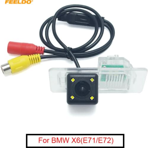 FEELDO Special Backup Car Rear View Camera With LED for BMW X6(E71/E72) 2008-present Parking Camera #AM6076