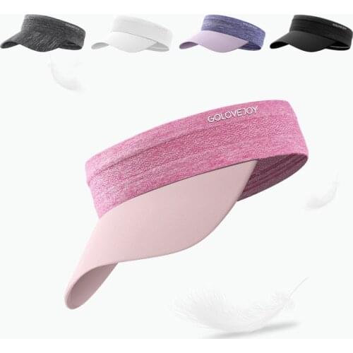 Design Headband Visor Hats Super Soft Lightweight Elastic UV Protective Sun Hat for Running Jogging Yoga Golf Hiking 2021 Summer