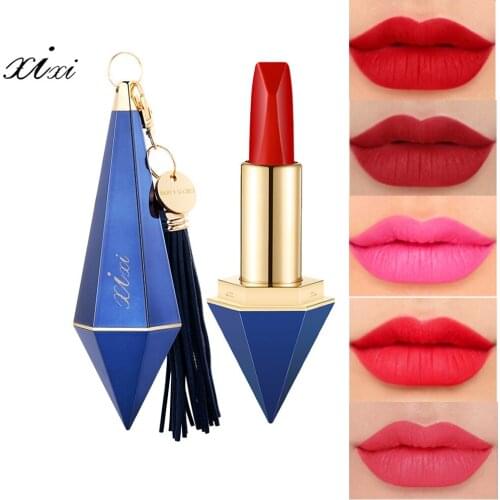 Xixi matte lipstick 12 colors kissproof smooth lip balm batom nude lipstick waterproof long lasting diamond Moisture lips AC028