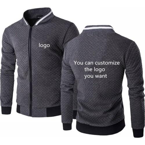 Men Jacket Custom Logo Car Anime Funny Print Fashion High Quality Cotton Mens baseball jacket Sweatshirts F