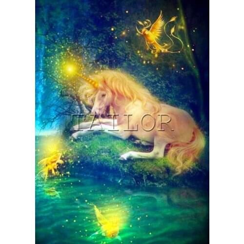 Mosaic cuadros full square 5d diamond painting kit set complet animal Cross stitch embroidery Dirll drawing horse unicorn bird 5