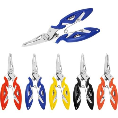2021 New Bait Cutter Dehooker Reset Spring Fishing Pliers Outdoor Sports Metal Fishing Accessories 5 Colors Optional