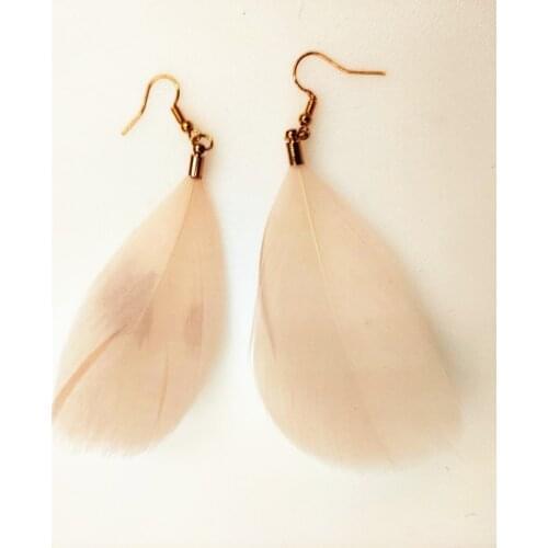 New Candy Color Feather Dangle Earring Drop Earring Long Tassel Brinco Ear Drops Earring Fashion Performa Jewelry For Women