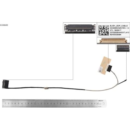New LCD LED Video Flex Cable For Lenovo 15 2019 S340-15IWL S340-15 EDP Video Cable FHD 30 Pin DC02003HN00