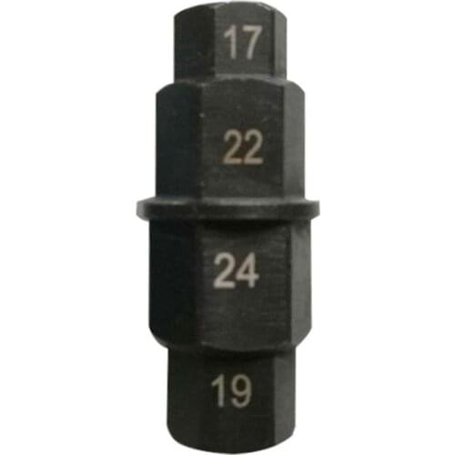 Motorcycle Front Wheel Spindle Removal Sleeve 17 19 22 24mm Hub Axle Hex Aid