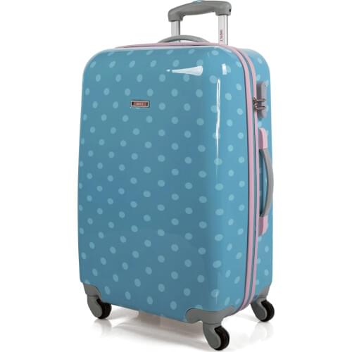 Skpat Topos Suitcase Child Trolley Travel 65 Cm Middle Polycarbonate Polka Dot 'S print undershirt 66460