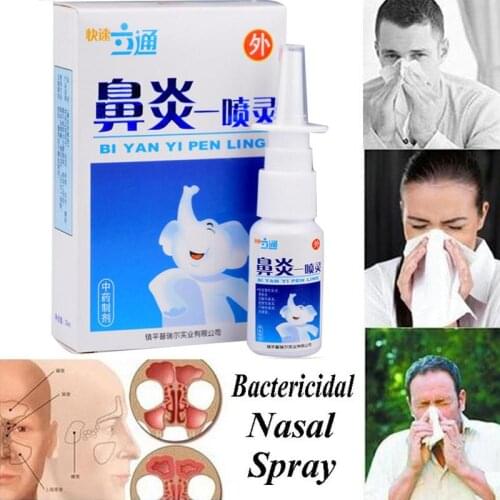 Chinese Traditional Medical Herb Spray Nasal Spray Rhinitis Treatment Nose Care Chronic Rhinitis Sinusitis Spray Anti-snore