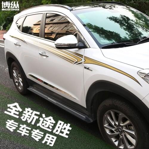 Body decoration stickers flower color stripe line stickers For Hyundai Tucson 2015 2016 2017 2018 Car-styling