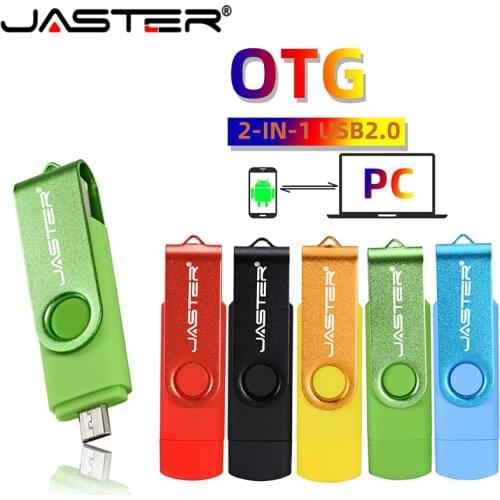 Custom LOGO USB 2.0 OTG Flash Drive 4GB 8GB 16GB 32GB 64GB 128GB Android Phone Memory Stick Metal Pen Drives Micro USB Wholesale