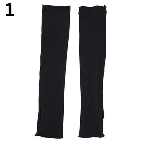 Women Long Fingerless UV Sun Protection Golf Driving Cotton Gloves Sleeves