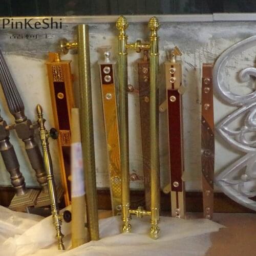 Ploshed gold glass door handle factory wholesale stainless steel WOODEN door handles