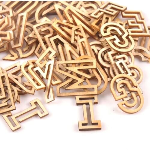 22x15mm Natural Wooden Hollowed-out Letter/alphabet For DIY Crafts Home Handmade Unfinished Wood Decoration 78Pcs (3 Set) m1651