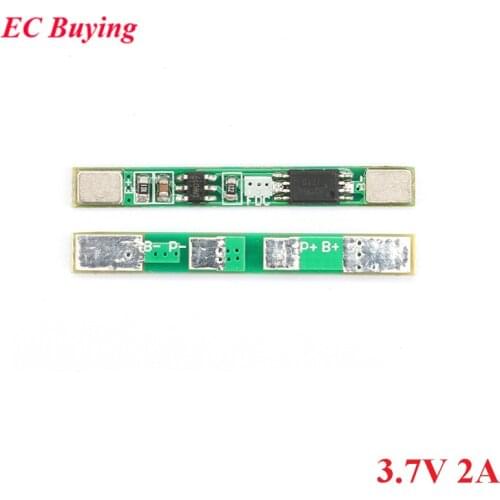5pcs 1S 3.7V 2A li-ion BMS PCM 18650 Lithium Battery Protection Board Overcharge Over-discharge Short Circuit PCB ion li Cell