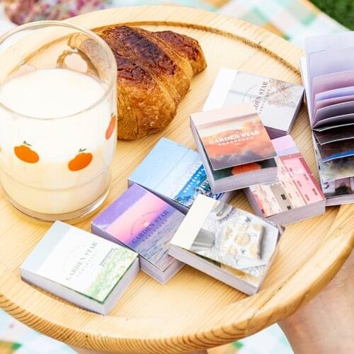 50Pcs Rose Rainbow Material Paper Junk Journal Planner Craft Paper Scrapbooking Vintage Decorative DIY Craft Photo Albums