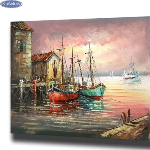 Diamond embroidery Landscape Pictures 5d diamond painting full diamond mosaic picture of rhinestones cross-stitch new year gift