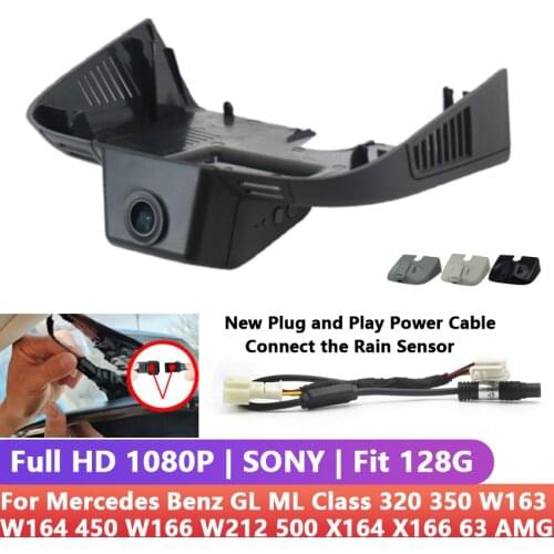 Dash Cam For Auto Dual Lens HD 1080P Car DVR For Mercedes-Benz GL ML Class 320 350 W163 W164 450 W166 W212 500 X164 X166 63 AMG