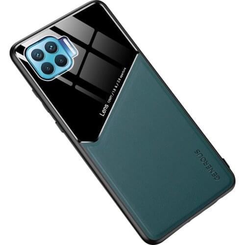 For OPPO Reno 4 Lite Case luxury Soft Leather texture Magnetic protective Back Cover Case For reno 4lite reno4 lite phone shell