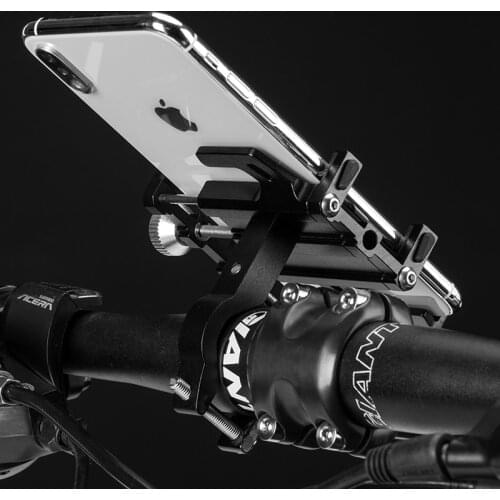 ROCKBROS Motorcycle Electric Bicycle Phone Holder Smartphone CNC Aluminum Alloy Bracket Five Claws Mechanical Bike Phone Holder