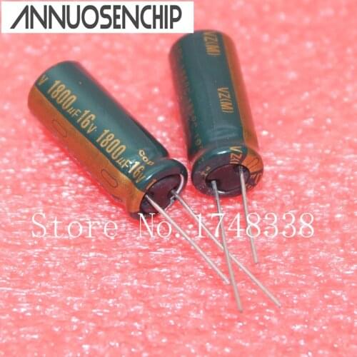 Electrolytic Capacitor 16V 1800UF volume 10*25mm 10*25 16V 1800UF