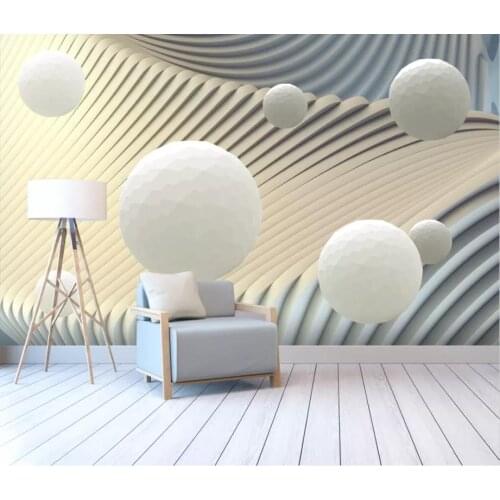 Photo wallpaper Line ball wall murals for bedroom 3 d wallpaper for walls 3d background wall