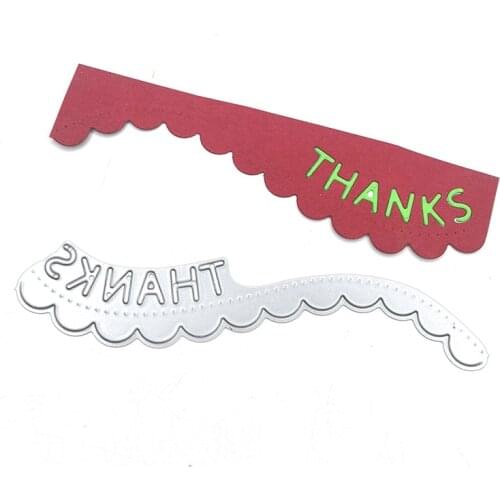 Julyarts THANKS New Cutting Dies for 2021 Scrapbooking Dies Decoration Scrapbook Paper Craft Knife Mould Blade Punch Stencils