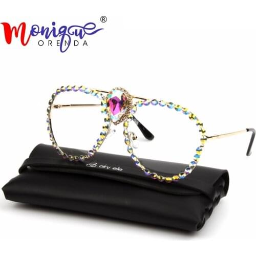 MONIQUE Oversized Clear Lens Glasses Men Women Retro Big Crystal Eyeglasses Transparent Ladeis shades