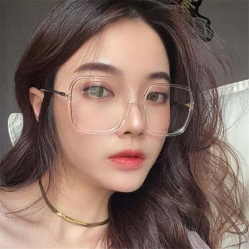 Transparent Computer Glasses Frame Women Men Anti Blue Light Square Eyewear Blocking Glasses Optical Spectacle Eyeglass