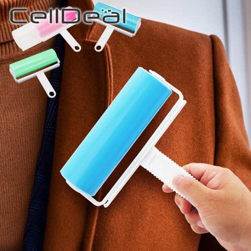 1pcs Dust Remover Pet Clothes Roller Catcher Reusable Rubber Brush Sticking Hair Picker Washable Lint Cleaning Home Accessories
