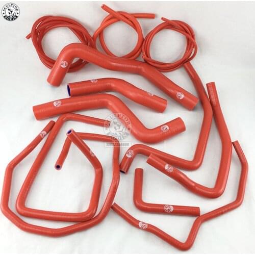 Silicone Radiator Coolant Heater Hose Fit + Vacuum Hose Kit For Mazda RX8 RX-8 13B-MSP 2003-2008 (12PCS) red/blue/black