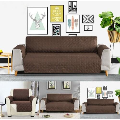 1/2/3 Seater Quilted Anti-wear Sofa Covers For Dogs Pets Kids Anti-Slip Couch Recliner Slipcovers Armchair Furniture Protector