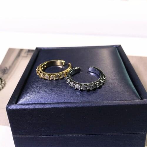 MANGOSKY 18kgp Unique Design CZ Ring For Women Gifts 1Pcs