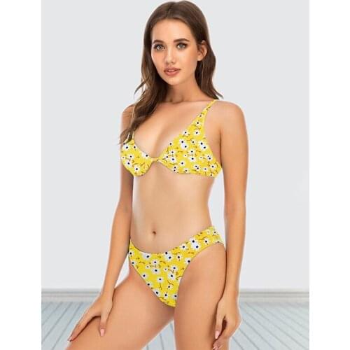 Womens High Waisted Bikini Leopard Print Twist Front Tie Back 2 Piece Swimsuit Cross Wrap Push Up Bathing Suit Swim Bottoms