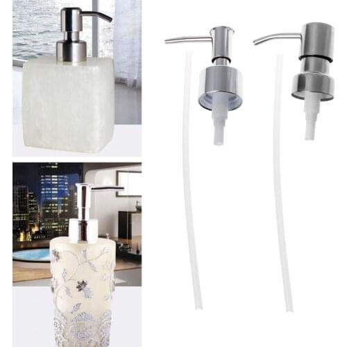 1pc Stainless Steel Soap Pump Liquid Lotion Dispenser Replacement Jar Tube Soap Dispenser Nozzle