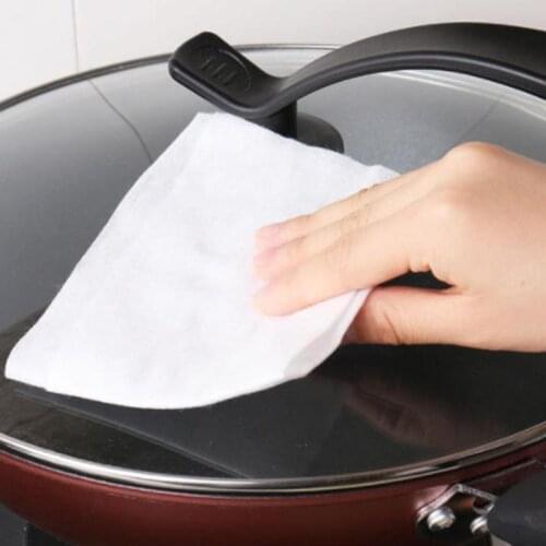 100Pcs/ Mop Paper Cleaning Cloth Replacement Mop Head Cloth For Home Kitchen Cleaning bag Disposable Electrostatic Dust Removal