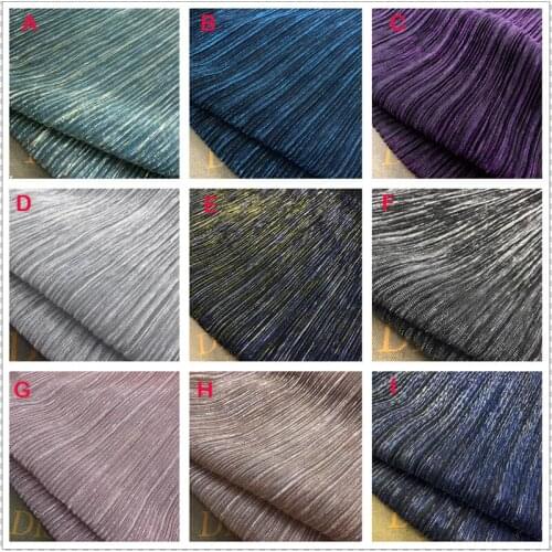 2 meters 150cm 59" width shiny ultra-fine pleated accordion mesh tulle fabric evening dress clothes materials MM456