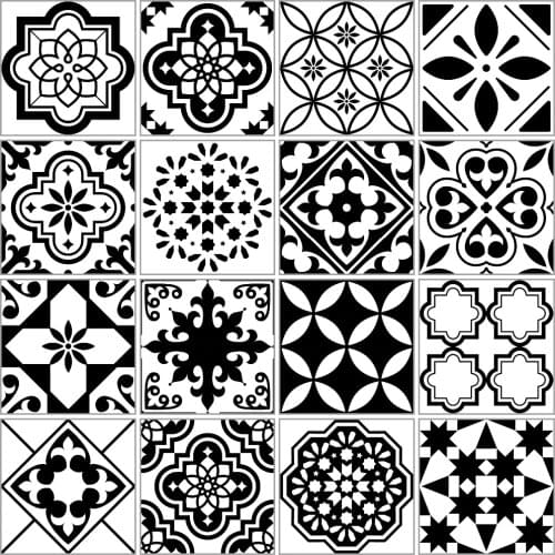 20x100cm Black and White Waterproof Tile Stickers Line Wall Sticker Kitchen Adhesive Bathroom Toilet Waterproof PVC Wallpaper