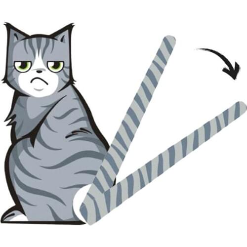 3D Cute Funny Cartoon Cat Moving Tail Car Stickers Rear Windshield Decorate Stickers Reflective Car Styling Window Wiper Decals