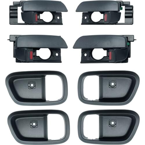 4PCS BLACK INTERIOR DOOR HANDLE FOR HYUNDAI ACCENT 2007-2011 2007 2008 2009 2010 2011