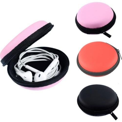 50PCS / LOT Creative Neutral Portable Earphone Pack Data Cable Box Lady Candy Colors Zero Wallet Coin Storage Bag
