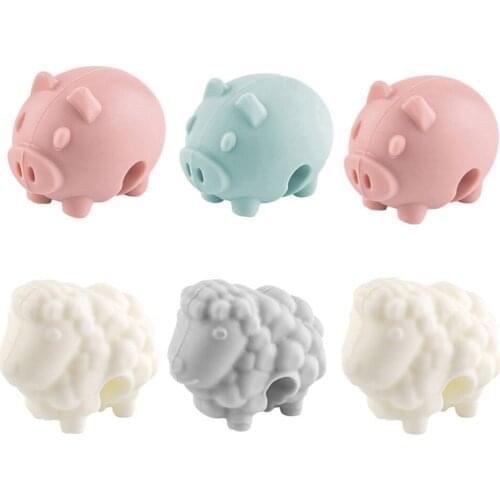 6pcs Lovely Animal Shape Pot Lids Lifter Pot and Pan Lid Holder (Random Color)