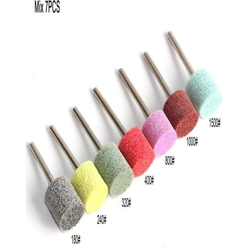7pcs Abrasive Wheel Nylon Fiber Grinding Sanding Head 3mm Shank Tools