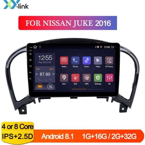 Android 8.1 Car radio Multimedia Player For NISSAN JUKE 2016 GPS Navigation system audio stereo accessories bt no 2 din dvd dvr