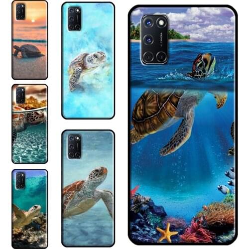 Ocean Sea Turtle Case For OPPO A52 A72 A92 A83 A91 A93 A15 A3S A5S A1K F7 Reno2 Z A31 A53 A5 A9 2020 Cover