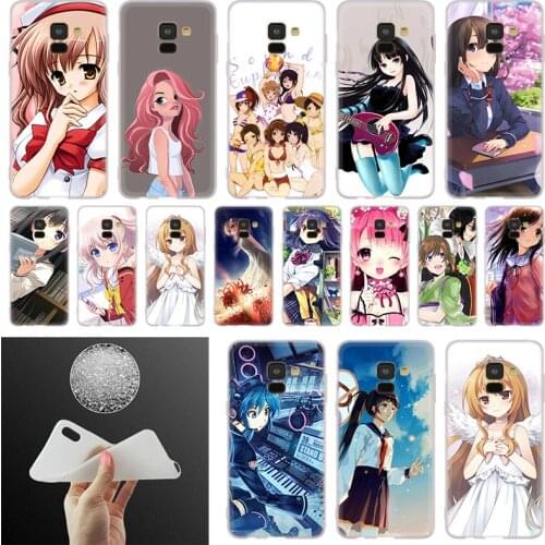 Phone Case For Samsung Galaxy A10 A20 A30 A40 A50 A51 A70 A6 A8 Plus A7 A9 2018 A3 A5 2017 Cover Anime Teenage girl animation