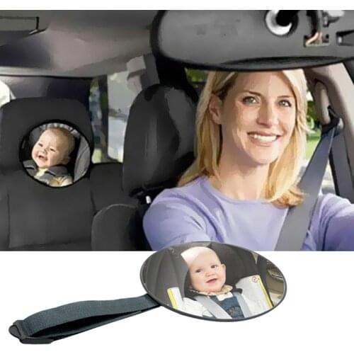 Baby Car Mirror Safety View Back Seat Mirror Baby Facing Rear Ward Infant Care Round Shape Baby Kids Monitor Car Accessories