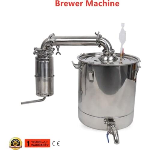 Home Use 20/30/50/70L Distilled Moonshine Alcohol Distiller Stainless Copper DIY Home Water Wine Essential Oil Brewing Kit