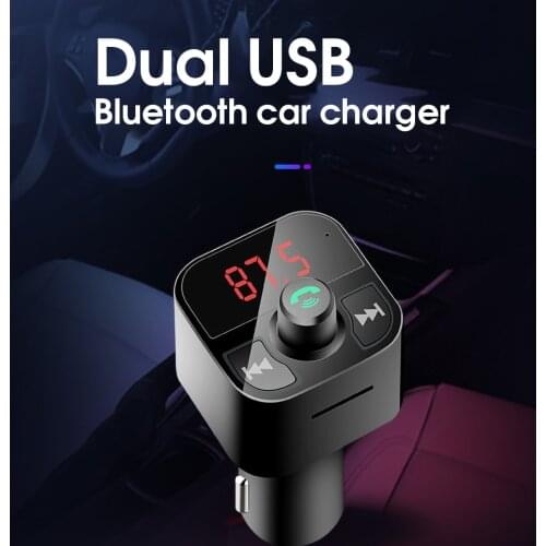 FM Transmitter Bluetooth-compatible 5.0 FM Radio Modulator Car Kit 3.1A USB Charger Handsfree Wireless Aux Audio MP3 Player