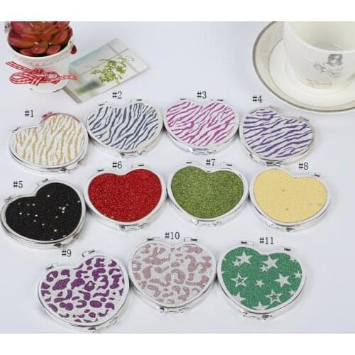 Compact Hand Mirror Korea Cute Cosmetic Makeup Cartoon Mirrors Portable Fold Mini Twosided Round Gift SN1203