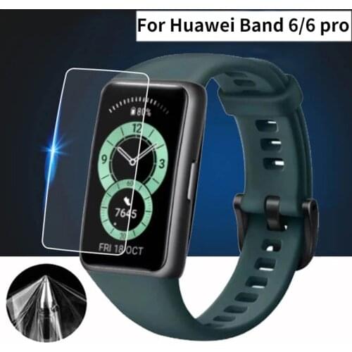 Soft Screen Protective Film For Huawei Band 6 NFC SmartWatch Cover Screen Protector film for Huawei Band 6 Clean TPU Watch Film