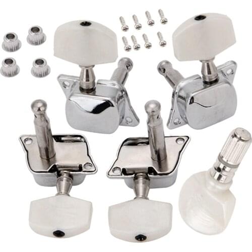 Set/5Pcs Semi-closed Banjo Tuning Pegs Keys Tuners String Instrument Parts